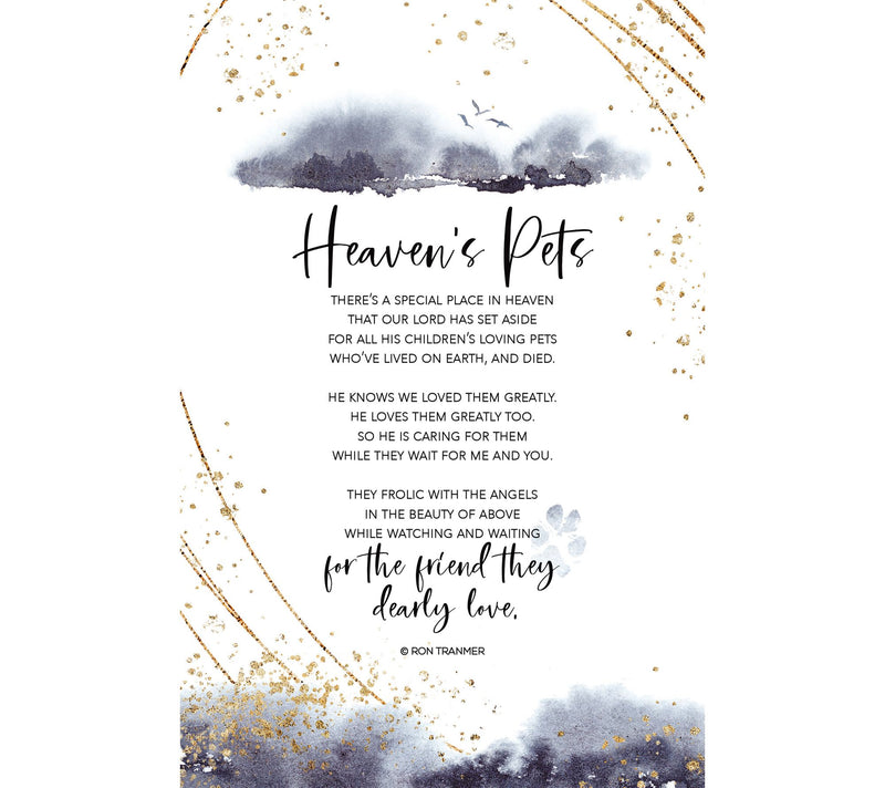 Heaven's Pets Wood Plaque with Easel and Hanger — Main view