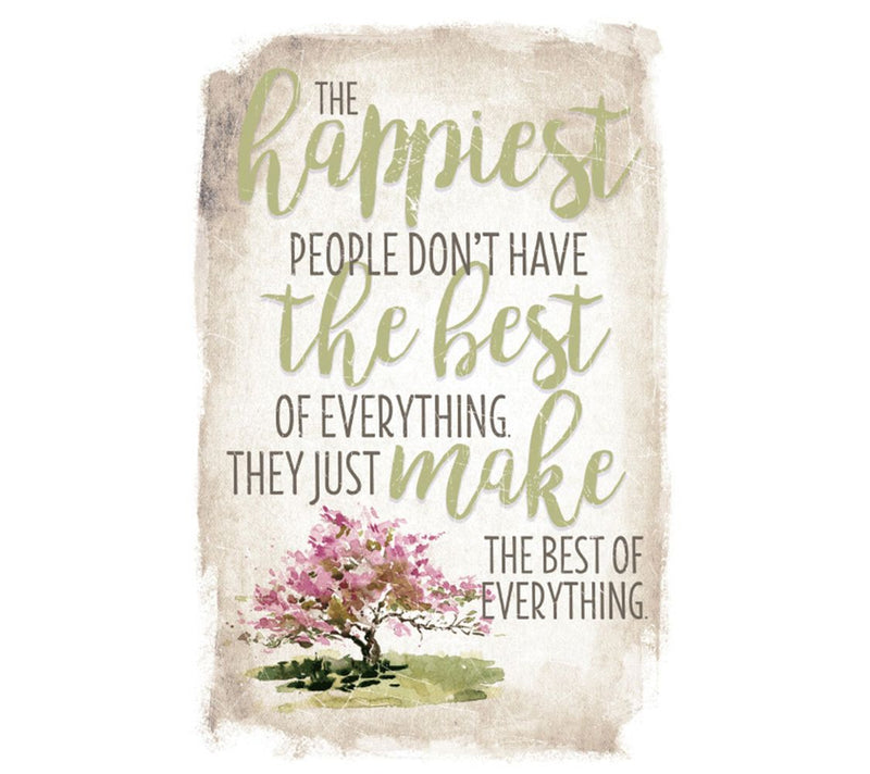 Dexsa The Happiest People New Horizon Wood Plaque with Easel — Main view