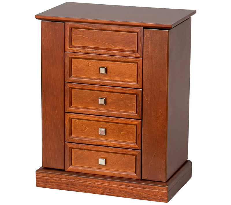 Mele & Co. Thea Wooden Jewelry Box in Walnut Finish — Main view