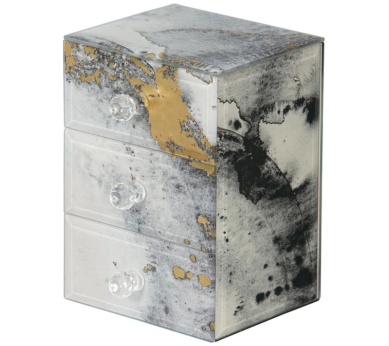 Mele & Co. Maura Marbled Glass Jewelry Box — Main view