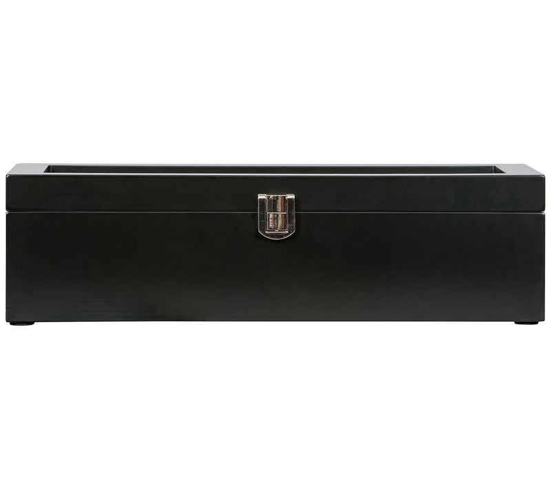 Mele & Co. Tate Glass Top Watch Box in Java Finish — View 7