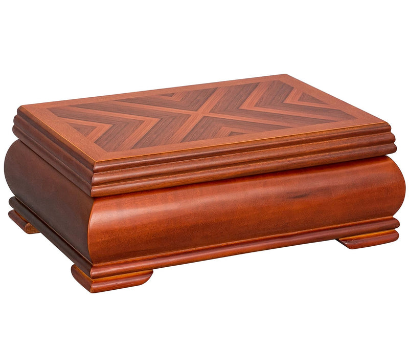 Mele & Co. Carmen Wooden Jewelry Box in Walnutinish — Main view