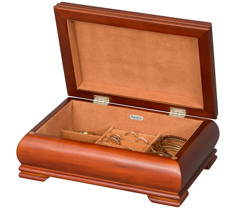 Mele & Co. Carmen Wooden Jewelry Box in Walnutinish — View 4
