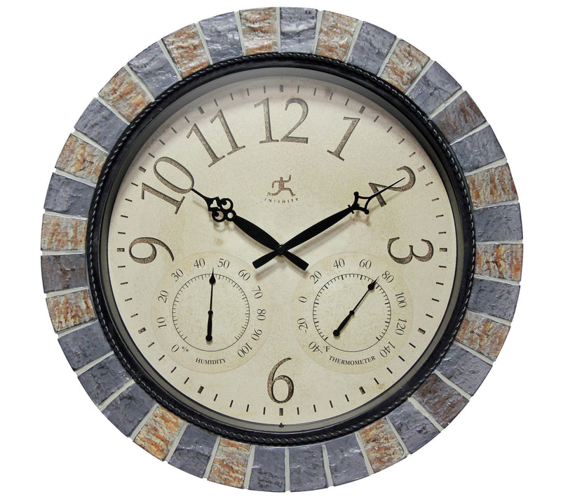 Infinity Instruments 18" Clock with HygrometerThermometer — Main view