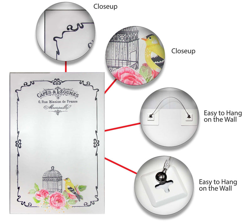 Infinity Instruments 23.5" Decorative Wall Mirror Silver — View 5