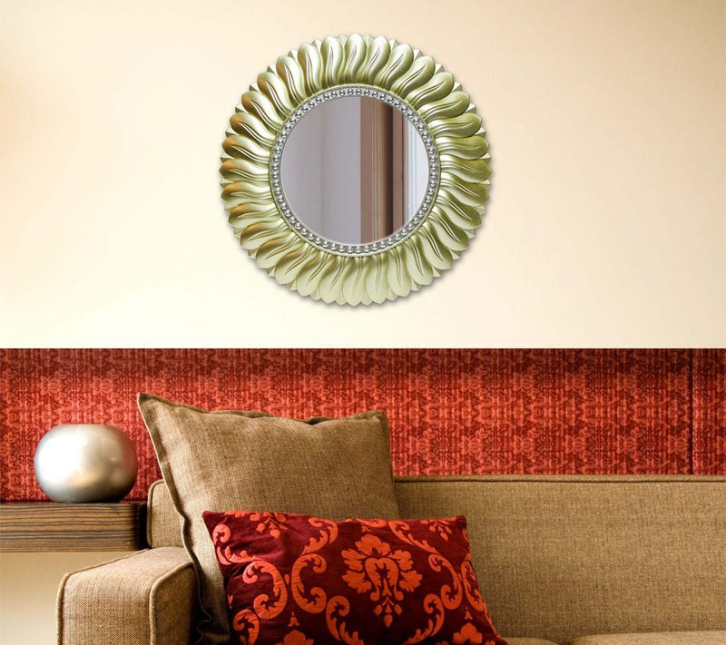 Infinity Instruments 21.5" Round Wall Mirror, Gold — View 6