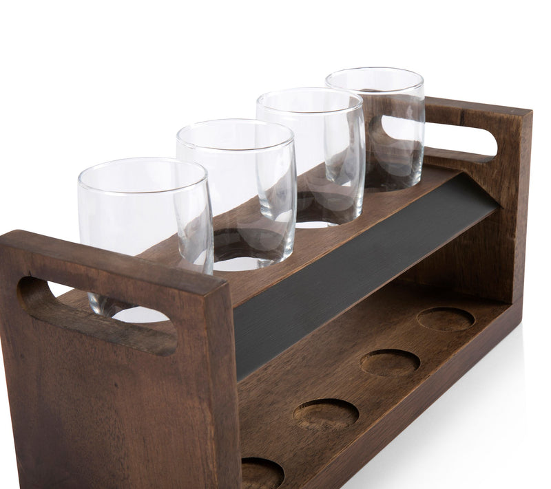 Picnic Time Craft Beer Flight Beverage Sampler — View 4