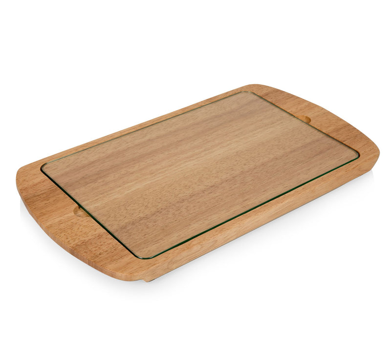 Picnic Time Billboard Glass Top Serving Tray — Main view