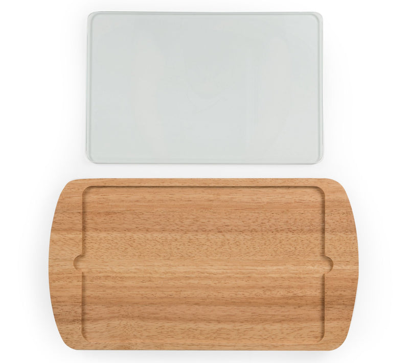 Picnic Time Billboard Glass Top Serving Tray — View 3