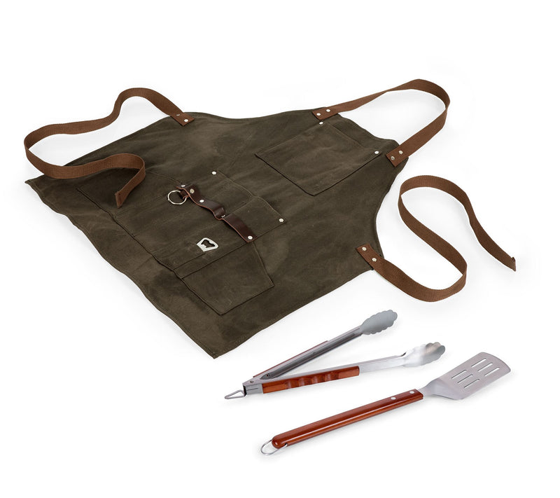 Picnic Time BBQ Apron with Tools & Bottle Opener — View 2