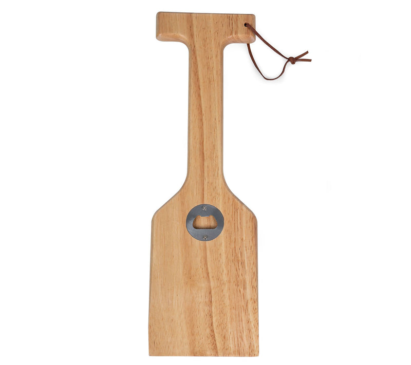 Picnic Time Hardwood BBQ Grill Scraper with Bottle Opener — View 3