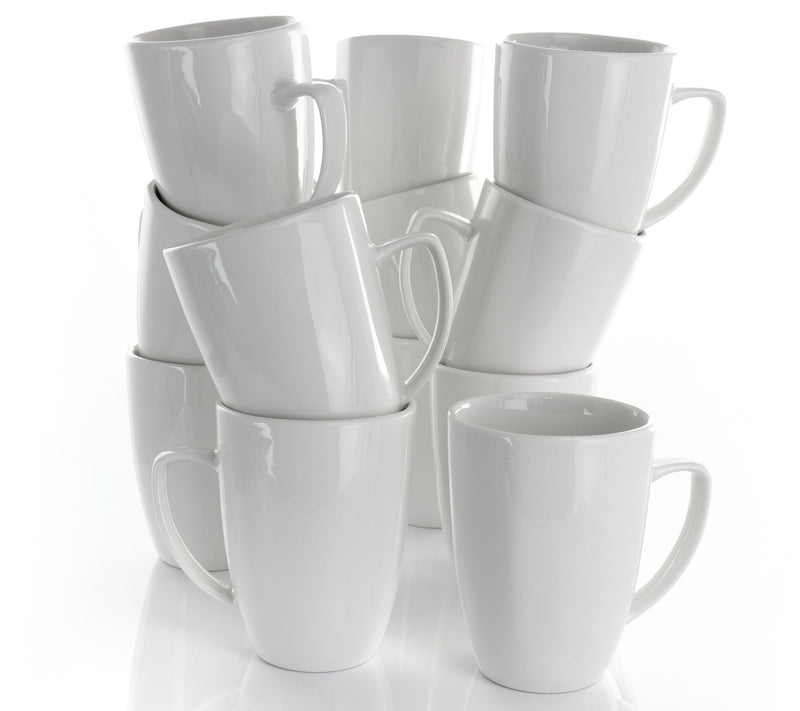 Elama Riley 12-Piece 12-oz Porcelain Mug Set — View 2