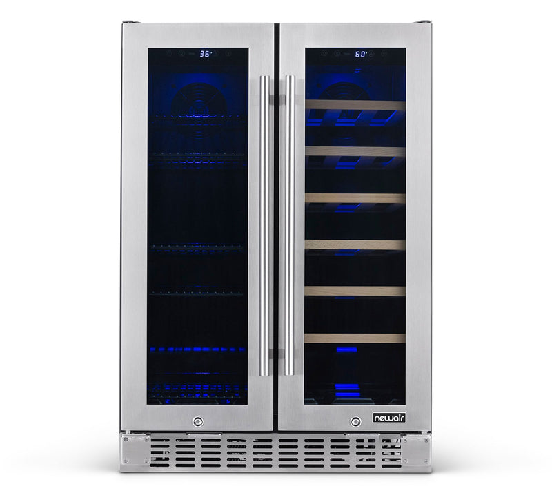 NewAir 24" Premium Built-in Dual Zone Beverageridge — View 3