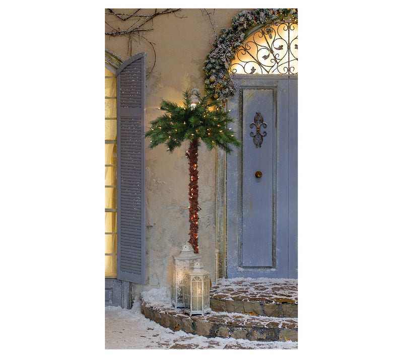 6' Prelit Artificial Palm Tree with 150 UL-Listed Lights — View 3