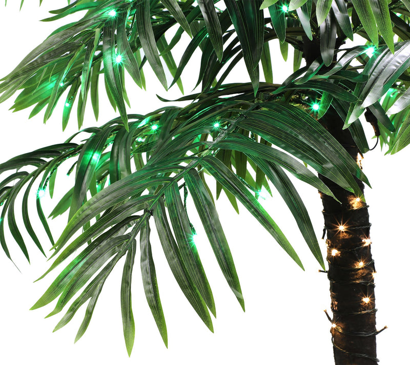 Puleo International 8' Prelit Palm Tree with 192 Lights — View 2