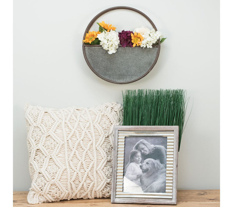 Foreside Home & Garden Round Metal Flower Pot -Small — View 7