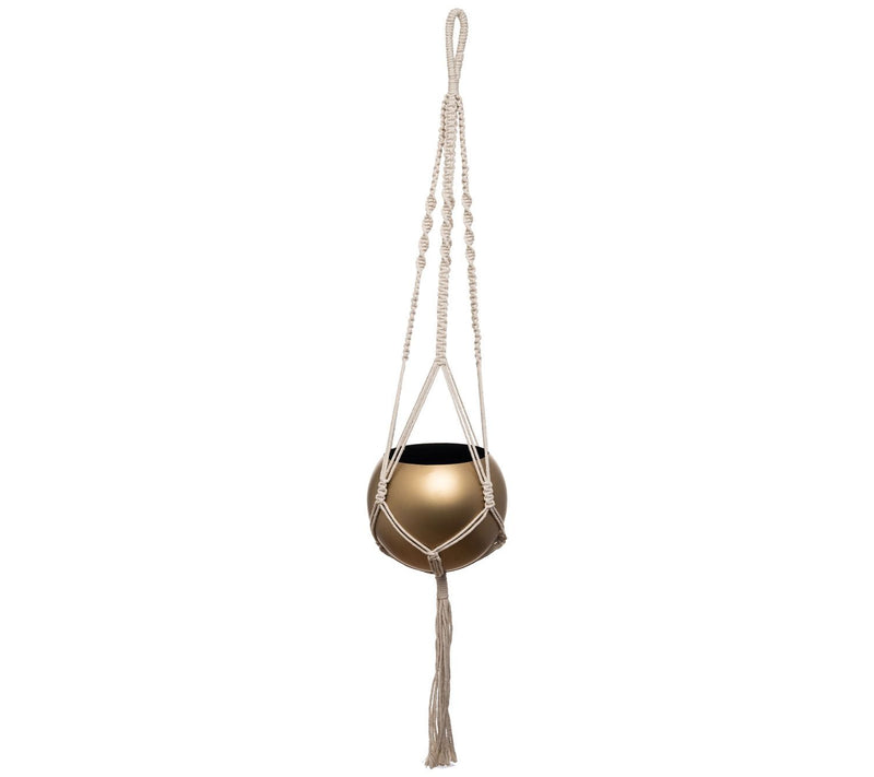 Foreside Home & Garden Round Metal Hanging Pot — Main view