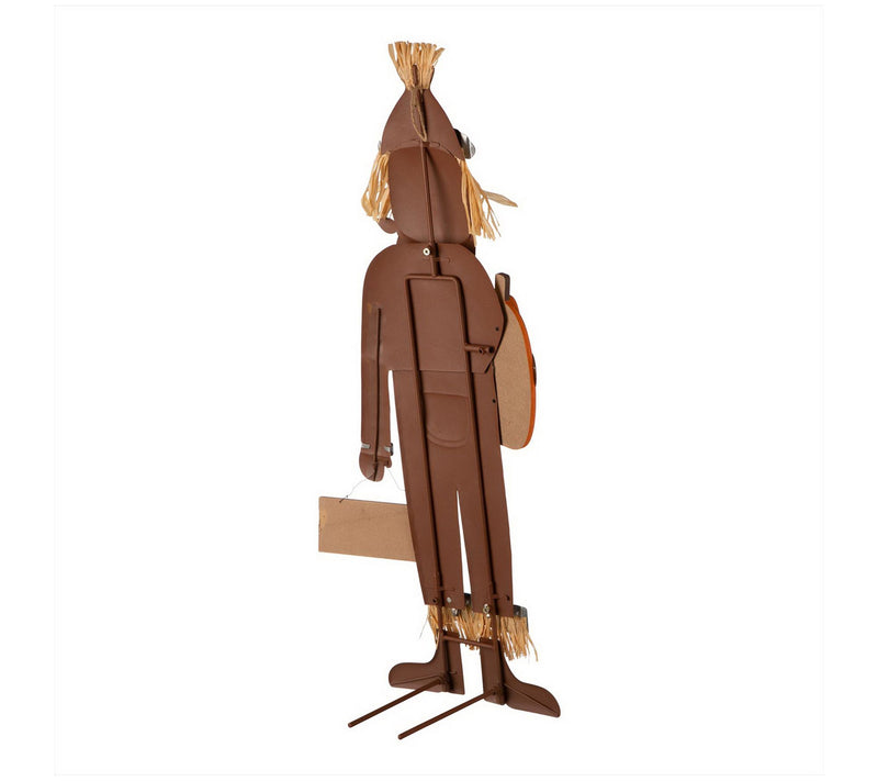 Glitzhome Fall Metal Scarecrow Yard Standing orHanging Sign — View 4