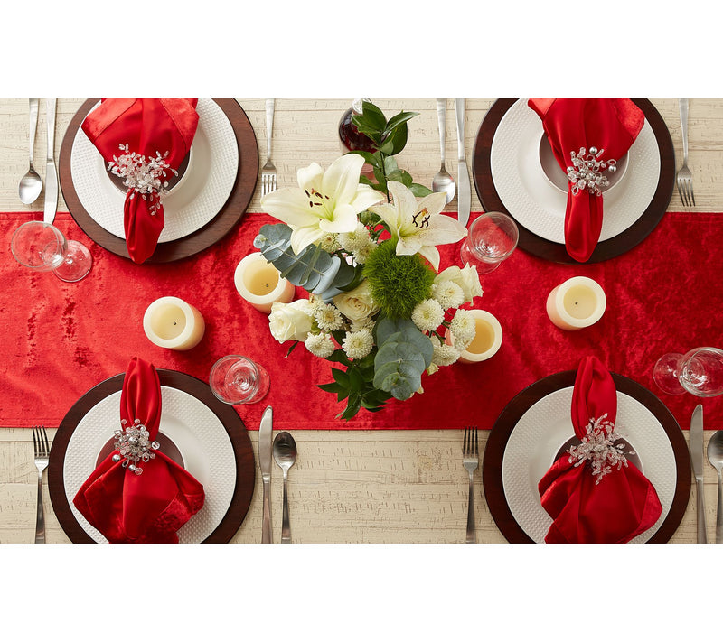 Design Imports 14"x72" Velvet Table Runner — View 15
