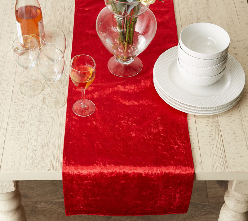 Design Imports 14"x72" Velvet Table Runner — View 12