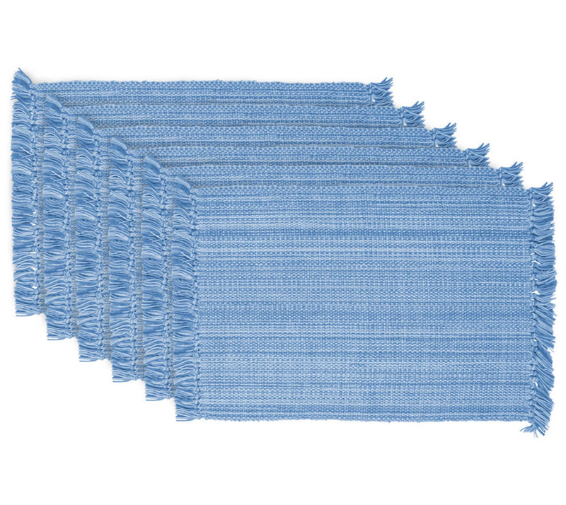 Design Imports Variegated Fringe Set of 6 Placemats — View 13