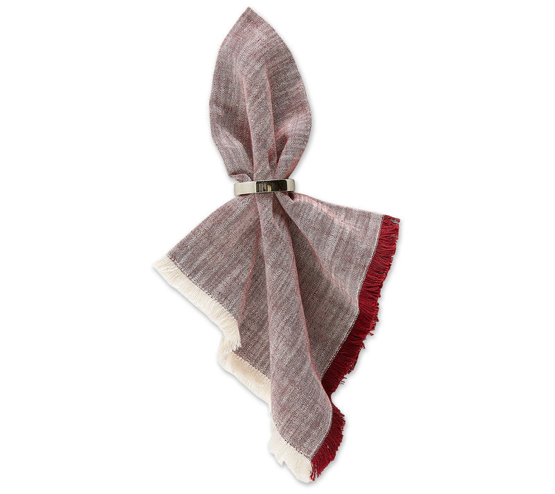 Design Imports Tonal Fringe Set of 6 Napkins — View 6