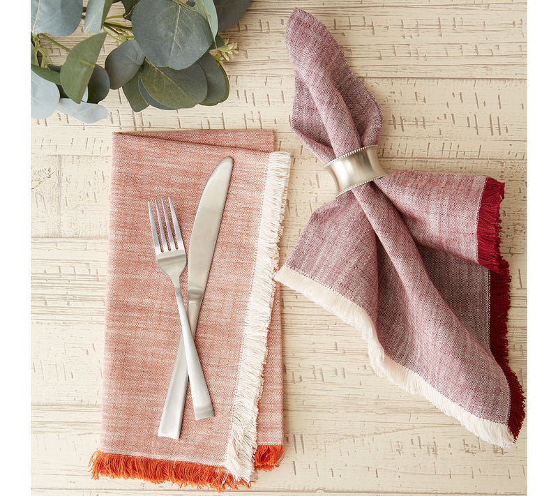 Design Imports Tonal Fringe Set of 6 Napkins — View 7