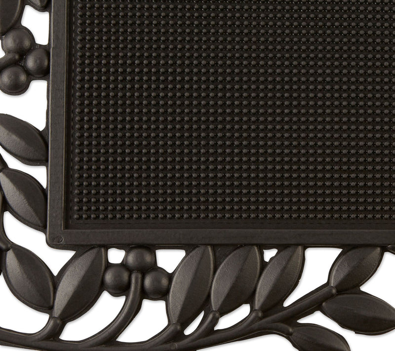 Leaf Border Rubber Doormat 18x30 — View 2