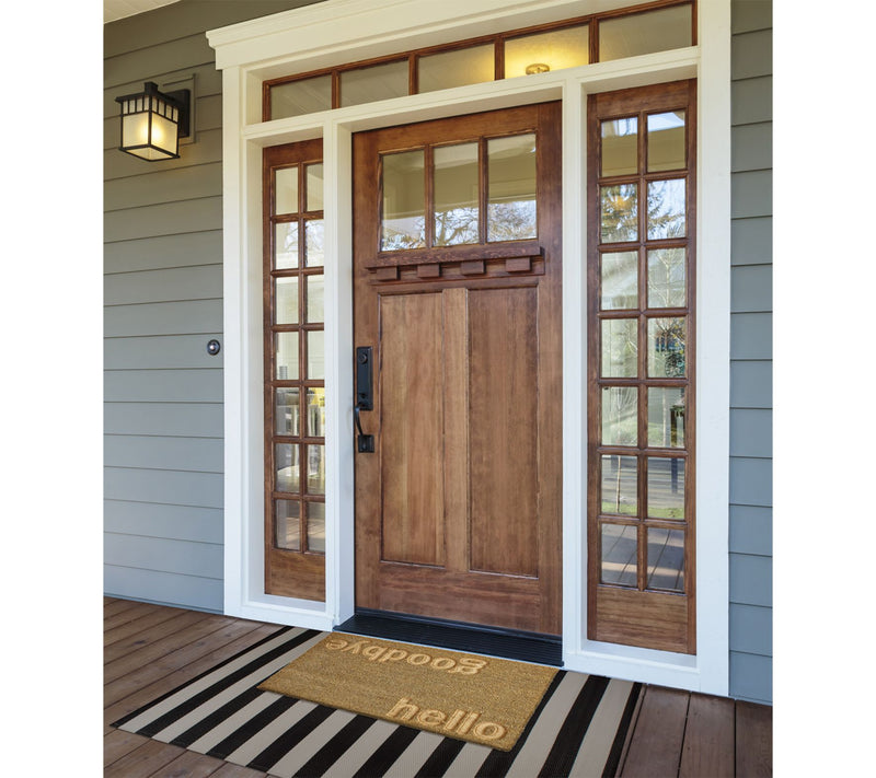 Design Imports Hello-Goodbye Engraved Doormat — View 4