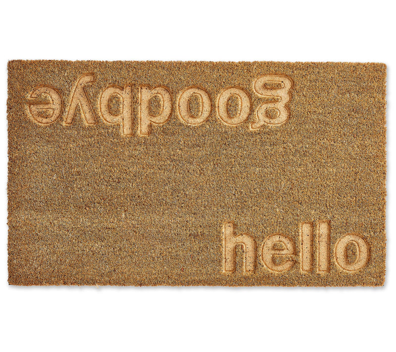 Design Imports Hello-Goodbye Engraved Doormat — Main view