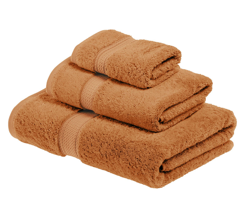 Superior Egyptian Cotton 3-Piece Solid Absorbent Towel Set — View 29
