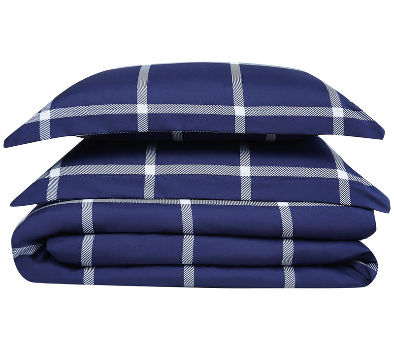 Truly Soft Printed Windowpane Full/Queen Comforter — View 8