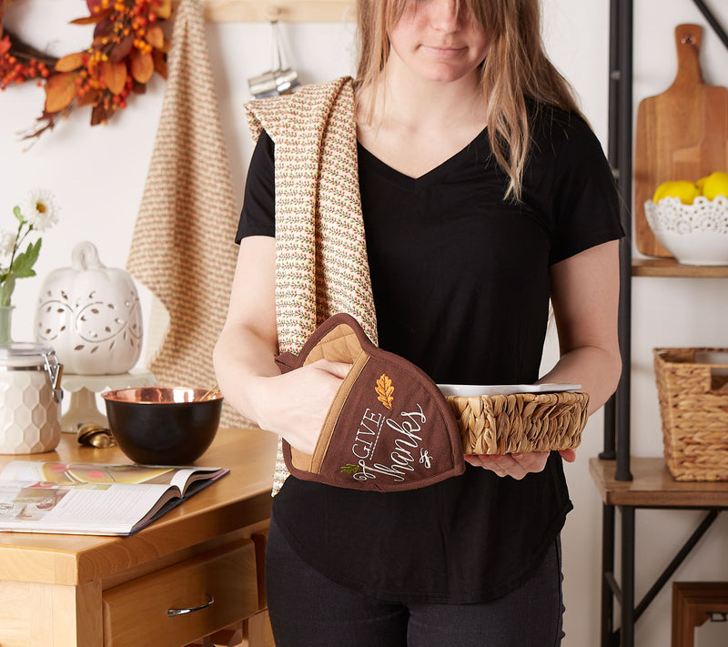 Design Imports Thanks Acorn Potholder Gift Set — View 8