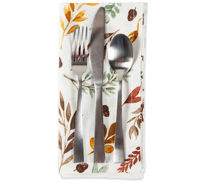 Design Imports Falling Leaves Print Napkin Set/6 — View 6