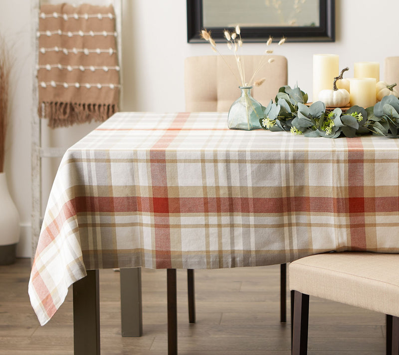 Design Imports Cozy Picnic Plaid Tablecloth 60x104 — View 5