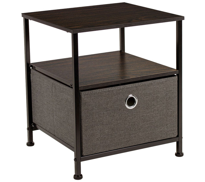 Sorbus Nightstand 1-Drawer Shelf Storage — View 7