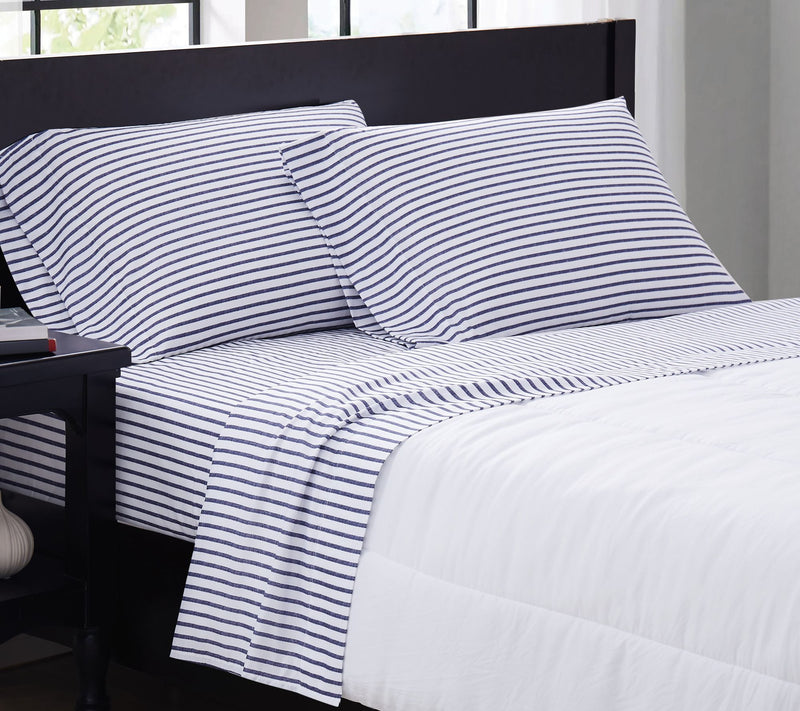 Truly Soft Pinstripe Full Sheet Set — Main view