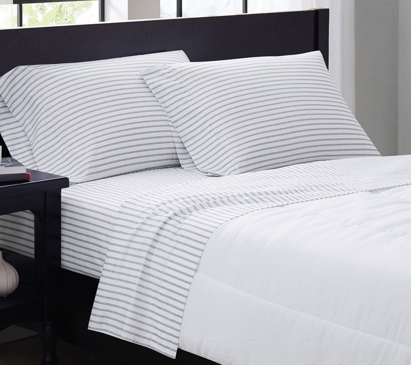 Truly Soft Pinstripe Twin Sheet Set — View 3