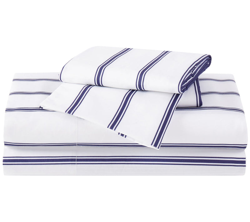 Truly Soft Ticking Stripe Queen Sheet Set — View 7