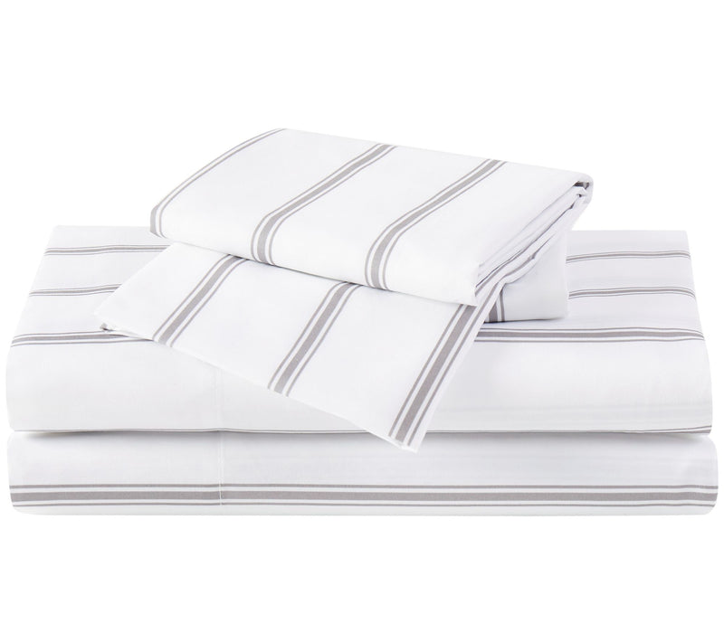 Truly Soft Ticking Stripe Twin Sheet Set — View 7