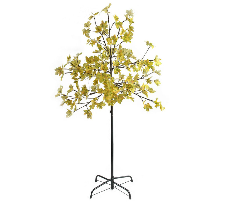 Northlight 5' Pre-Lit LED Harvest Maple Leaf Tree White Lights — Main view