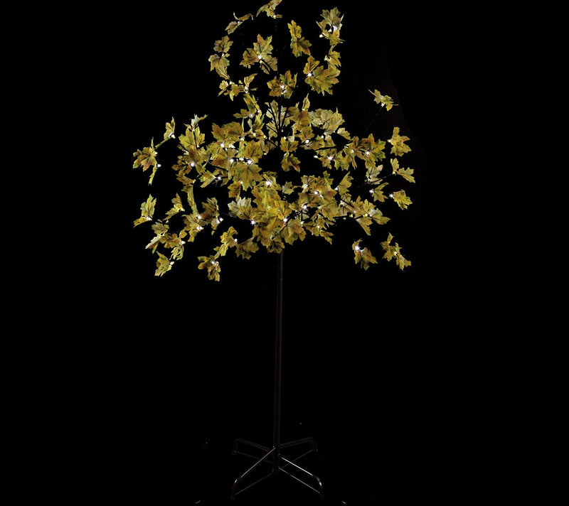 Northlight 5' Pre-Lit LED Harvest Maple Leaf Tree White Lights — View 2