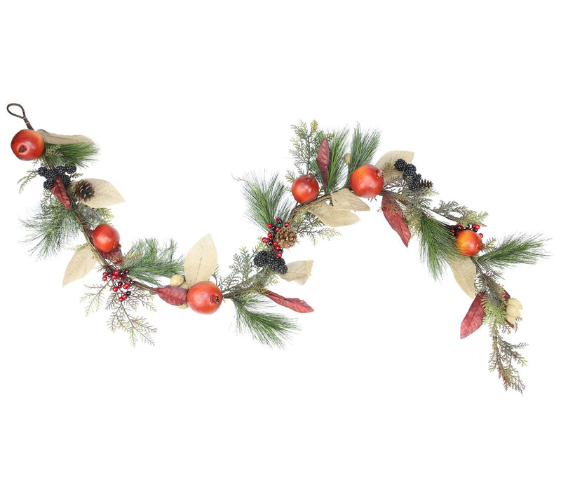 Northlight 6' x 10" Harvest Mixed Berry Pine and Nut Garland — Main view