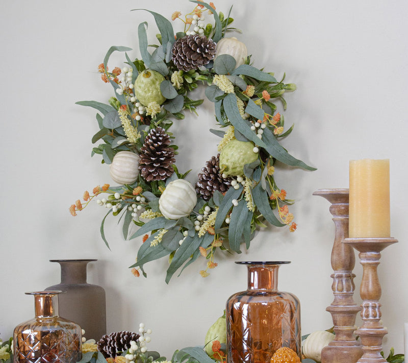 Northlight Gourds and Foliage Thanksgiving Wreath - 24" — View 2