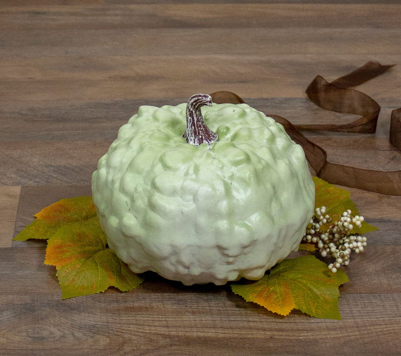 Northlight 7.5" Green Textured Pumpkin Fall Harvest Decor — View 3