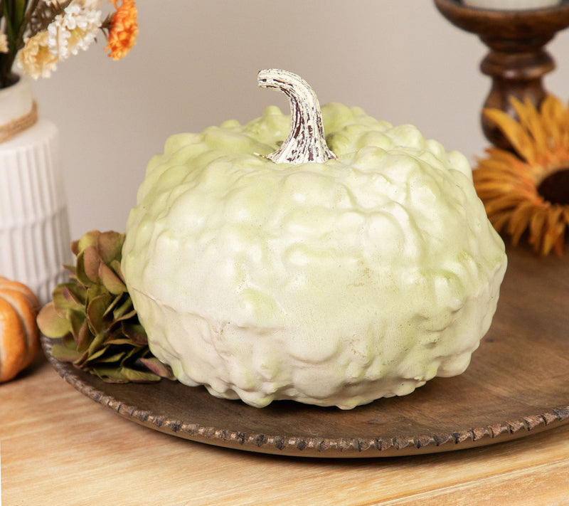 Northlight 7.5" Green Textured Pumpkin Fall Harvest Decor — View 4