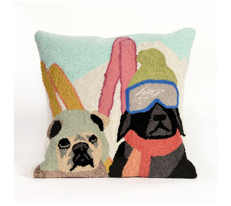 Lush Decor Frontporch Ski Patrol Pillow Multi8" Square — Main view