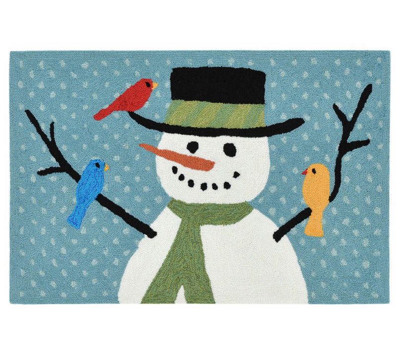 Lush Decor Frontporch Snowman and Friends Ruglue 20" x 30" — Main view