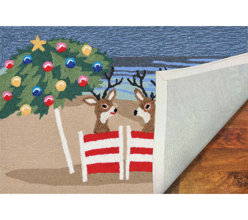 Lush Decor Frontporch Coastal Christmas Rug Multi 24" x 36" — View 5