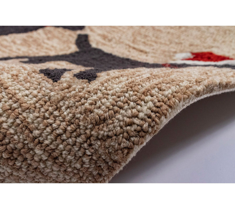 Lush Decor Frontporch 3 Dogs Christmas Rug Neutral 24" x 36" — View 4